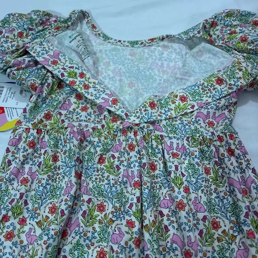 NWT Magentic Me Girls 5 Hip Hop Tiered Modal Dress Casual Easter Spring Fun